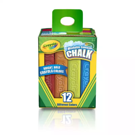 Picture of CRAYOLA WASHABLE SIDEWALK CHALK ASSORTED PACK 12