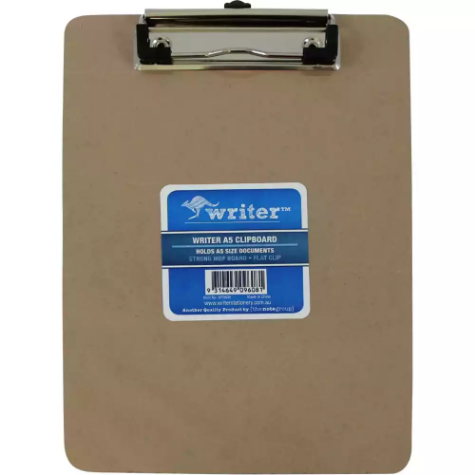 Picture of WRITER CLIPBOARD FLAT CLIP MDF A5