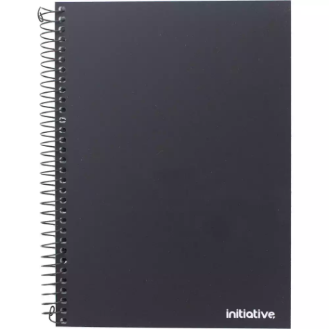 Picture of INITIATIVE PREMIUM SPIRAL NOTEBOOK WITH PP COVER AND POCKET SIDEBOUND 200 PAGE A5