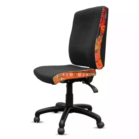 Picture of ORANGE DUST KATHERINE CHAIR HIGH BACK 510 X 450 X 990MM SWAN BLACK