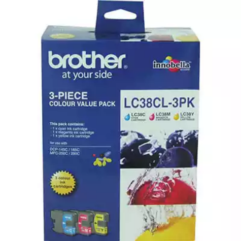 Picture of BROTHER LC38CL3PK INK CARTRIDGE VALUE PACK CYAN/MAGENTA/YELLOW