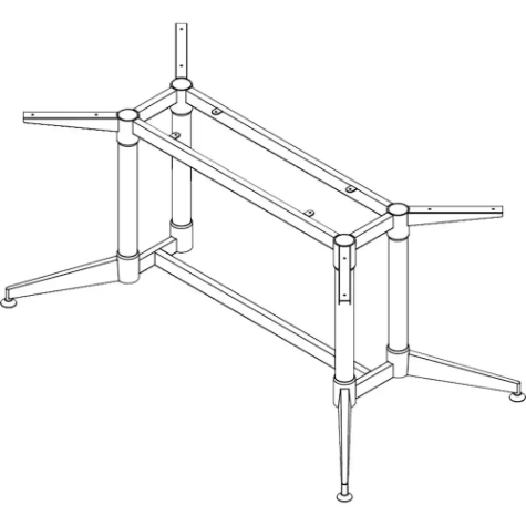 Picture of RAPIDLINE TYPHOON MEETING TABLE FRAME 1942 X 892MM BLACK