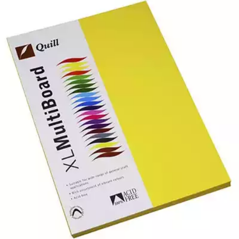 Picture of QUILL COLOURED A4 COPY PAPER 80GSM LEMON PACK 100 SHEETS