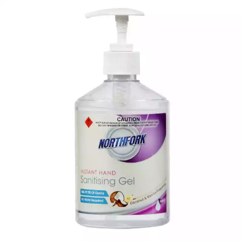 Picture of NORTHFORK INSTANT HAND SANITISER GEL COCONUT AND VANILLA 500ML PUMP