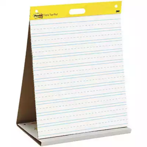 Picture of POST-IT 563 SUPER STICKY TABLETOP EASEL PAD PRIMARY RULED 508 X 584MM WHITE