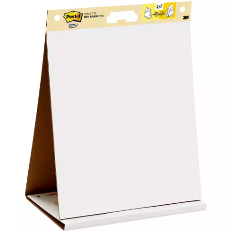 Picture of POST-IT 563DE SUPER STICKY TABLE TOP DRY ERASE EASEL PAD 508 X 584MM