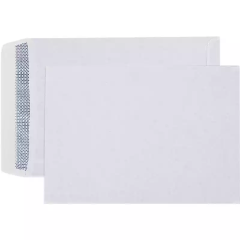 Picture of CUMBERLAND DL ENVELOPES SECRETIVE WALLET PLAINFACE STRIP SEAL POST OFFICE SQUARES 80GSM 110 X 220MM WHITE TRAY 100