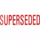 Picture of XSTAMPER CX-BN 1366 PRE-INKED MESSAGE STAMP SUPERSEDED 42 X 13MM RED