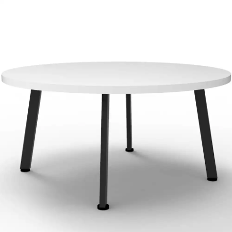 Picture of RAPIDLINE ETERNITY COFFEE TABLE 900MM DIA NATURAL WHITE/BLACK