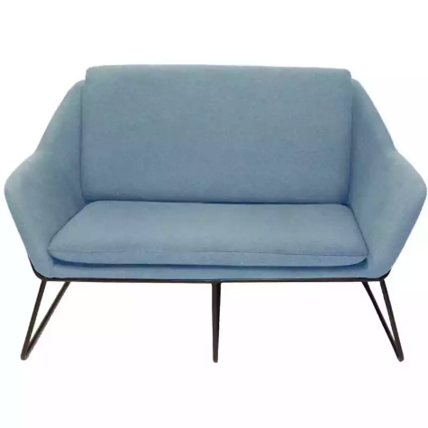 Picture of RAPIDLINE CARDINAL LOUNGE CHAIR 2 SEATER LIGHT BLUE