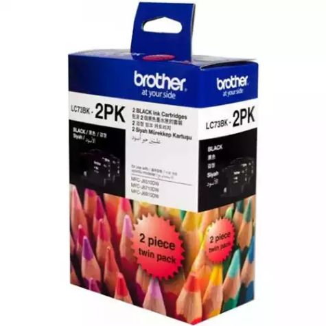 Picture of BROTHER LC73BK2PK INK CARTRIDGE BLACK PACK 2