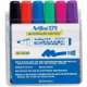 Picture of ARTLINE 579 WHITEBOARD MARKER CHISEL 5MM ASSORTED WALLET 6