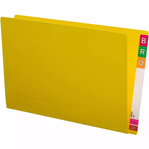 Picture of AVERY 45413 LATERAL FILE EXTRA HEAVY WEIGHT FOOLSCAP YELLOW BOX 100