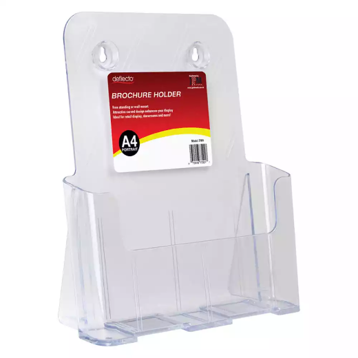 Picture of DEFLECTO BROCHURE HOLDER A4 CLEAR