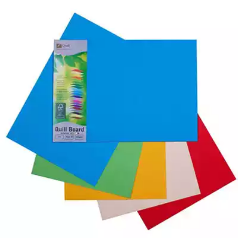 Picture of QUILL BOARD 210GSM A3 ASSORTED PACK 25