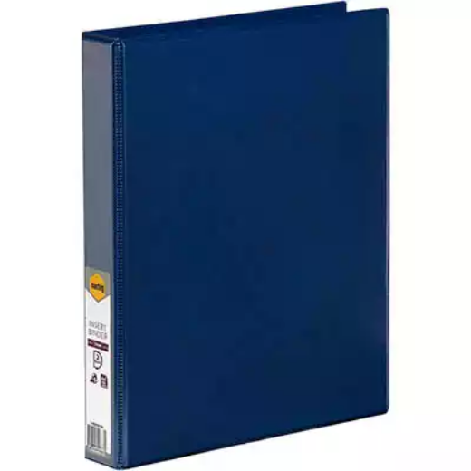 Picture of MARBIG CLEARVIEW INSERT RING BINDER 2D 25MM A4 BLUE