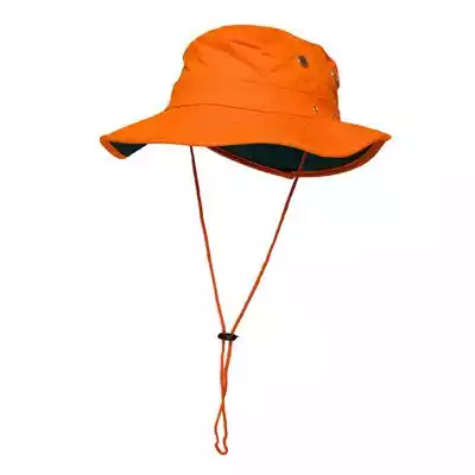 Picture of PRIME MOVER MC601 HI-VIS HAT COTTON WIDE BRIM ORANGE GREEN SMALL TO MEDIUM