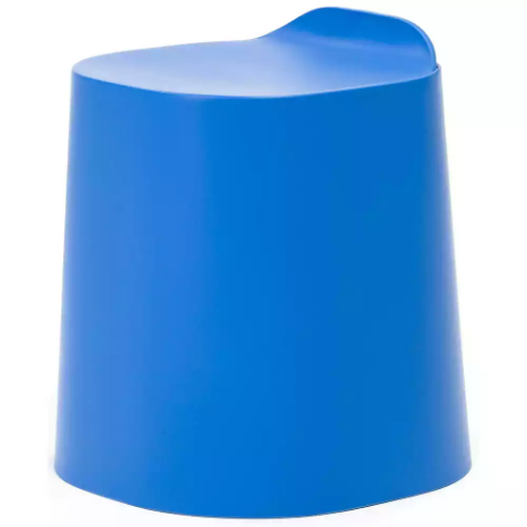 Picture of BURO PEEKABOO PLASTIC STOOL DODGER BLUE