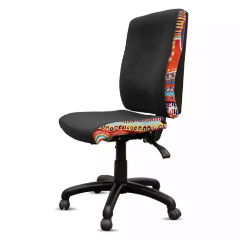 Picture of ORANGE DUST KATHERINE CHAIR HIGH BACK 510 X 450 X 990MM OPAL BLACK