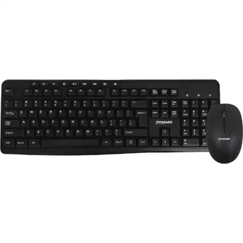 Picture of DYNAMIC TECHNOLOGY KM1918 WIRELESS KEYBOARD AND MOUSE COMBO BLACK