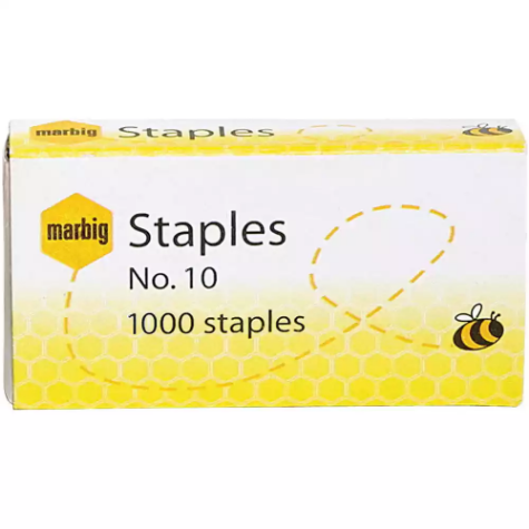 Picture of MARBIG STAPLES SIZE 10 BOX 1000