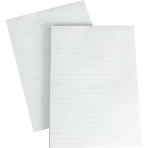 Picture of OLYMPIC WRITING PAD 8MM RULED 50GSM 200 PAGE A5 WHITE