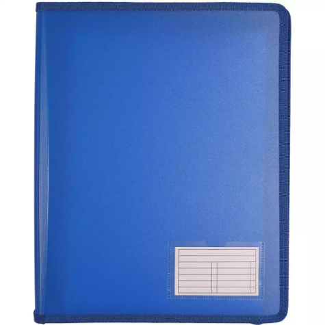 Picture of BANTEX ZIPPER RING BINDER 2D 25MM A4 NAVY