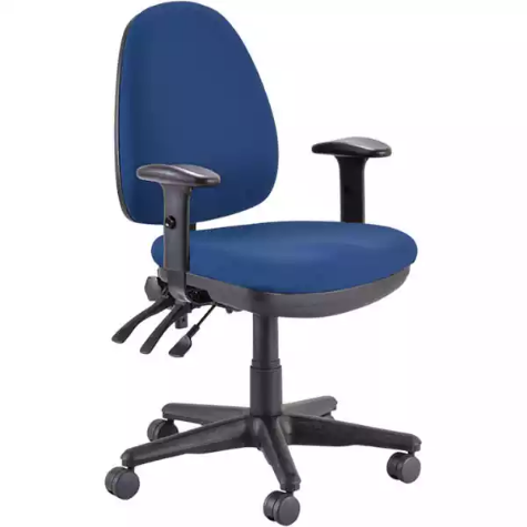 Picture of BURO VERVE TASK CHAIR HIGH BACK 3-LEVER ARMS JETT DARK BLUE