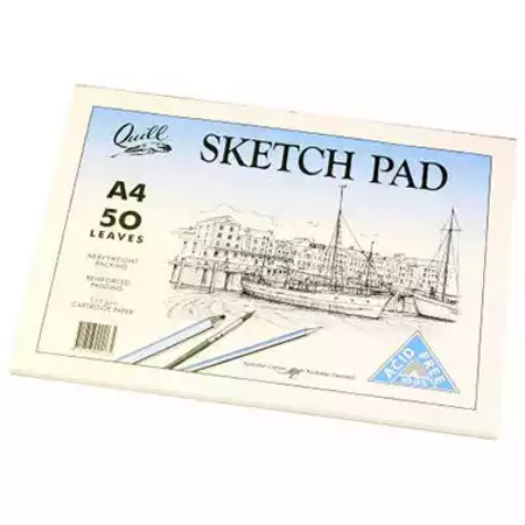 Picture of QUILL SKETCH PAD 110GSM 100 PAGE A4 WHITE