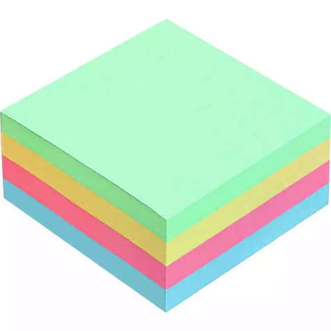 Picture of INITIATIVE REPOSITIONAL NOTES CUBE 76 X 76MM PASTEL ASSORTED 500 SHEETS