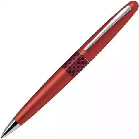 Picture of PILOT MR3 BALLPOINT PEN MEDIUM BLACK INK RED WAVE METALLIC BARREL