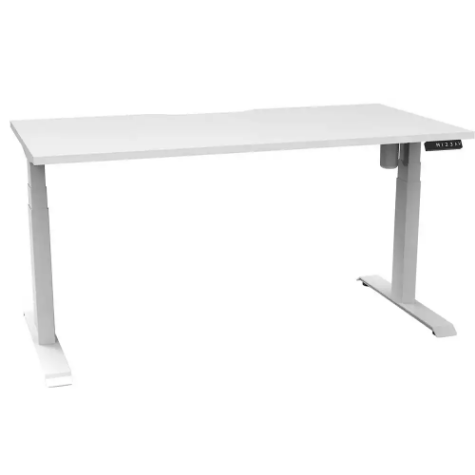 Picture of RAPIDLINE BOOST LIGHT SINGLE SIDED WORKSTATION 1500MM NATURAL WHITE TOP / WHITE FRAME