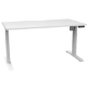 Picture of RAPIDLINE BOOST LIGHT SINGLE SIDED WORKSTATION 1500MM NATURAL WHITE TOP / WHITE FRAME