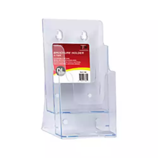 Picture of DEFLECTO BROCHURE HOLDER 2-TIER DL CLEAR