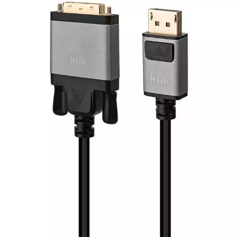 Picture of KLIK DISPLAYPORT MALE TO SINGLE LINK DVI-D MALE CABLE 2M