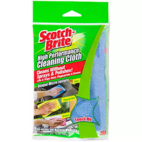 Picture of SCOTCH-BRITE HIGH PERFORMANCE CLEANING CLOTH 300 X 320MM BLUE