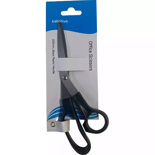 Picture of INITIATIVE SCISSOR PLASTIC HANDLE 200MM BLACK