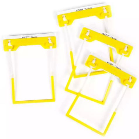 Picture of AVERY 44001 TUBECLIP FILE FASTENERS YELLOW BOX 500