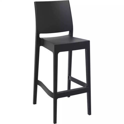 Picture of SIESTA MAYA BARSTOOL 75 450 X 510 X 1080MM BLACK