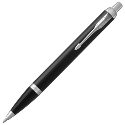 Picture of PARKER IM BALLPOINT PEN MEDIUM TIP BLUE INK CHROME TRIM BLACK