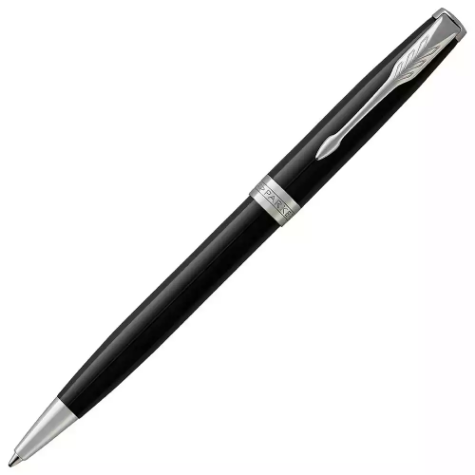 Picture of PARKER SONNET BALLPOINT PEN CHROME TRIM BLACK LACQUER