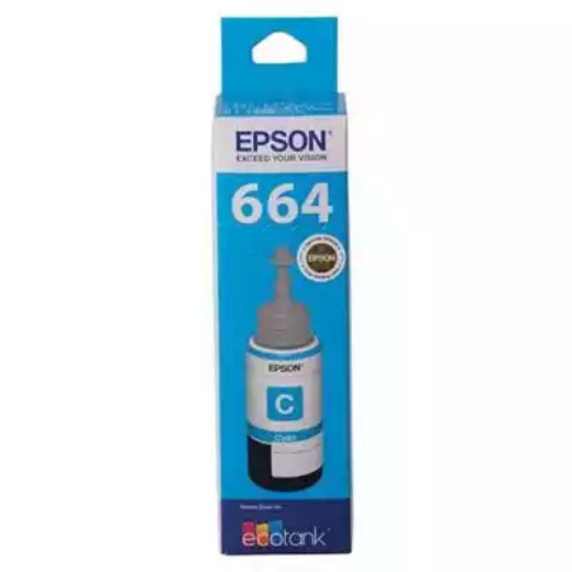 Picture of EPSON T664 ECOTANK INK BOTTLE CYAN