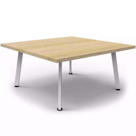 Picture of RAPIDLINE ETERNITY COFFEE TABLE 900 X 900MM NATURAL OAK/WHITE SATIN