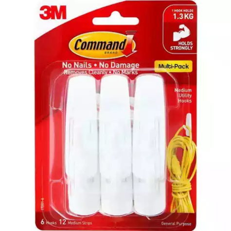 Picture of COMMAND ADHESIVE HOOKS MEDIUM VALUE PACK