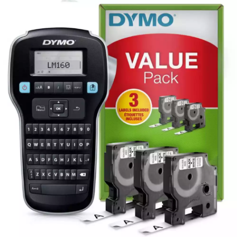 Picture of DYMO LABELMANAGER 160P LABELLER VALUE PACK BLACK