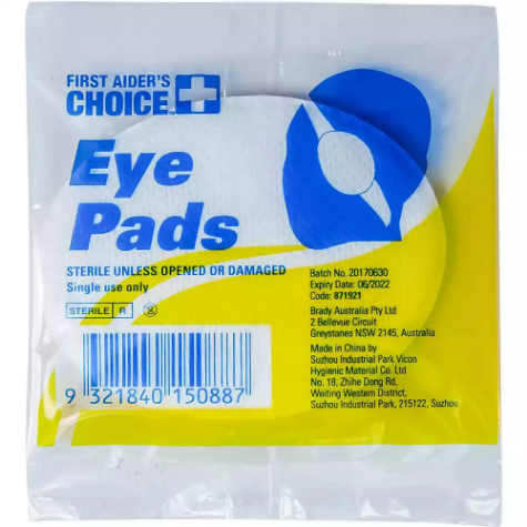 Picture of FIRST AIDERS CHOICE EYE PAD SINGLE