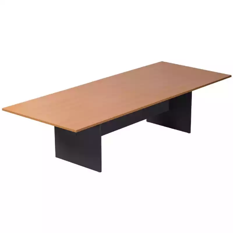 Picture of RAPID WORKER BOARDROOM TABLE RECTANGULAR 3200 X 1200MM BEECH/IRONSTONE