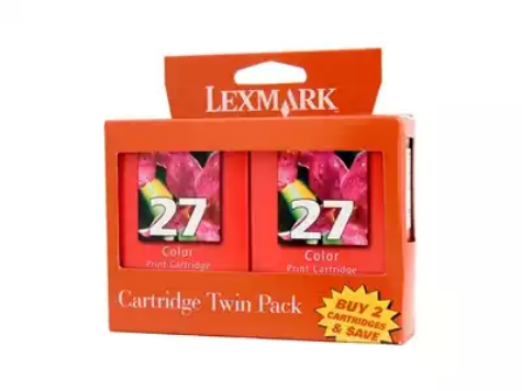 Picture of LEXMARK 27 INK CARTRIDGE COLOUR PACK 2