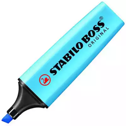 Picture of STABILO BOSS HIGHLIGHTER CHISEL BLUE