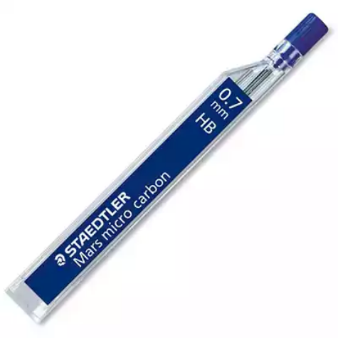 Picture of STAEDTLER 250 MARS MICRO CARBON MECHANICAL PENCIL LEAD REFILL HB 0.7MM TUBE 12